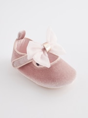 Baker by Ted Baker Baby Girls Shoes Padders With Bow - Image 1 of 5