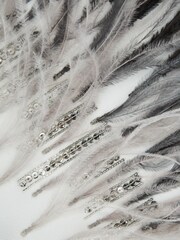 Halston Tailored Feather Sleeve Mini Dress - Image 8 of 8