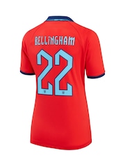 Nike Red Bellingham - 22 England Womens Away Stadium Football Shirt 2022 Womens - Image 3 of 3