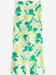 Emme Marella Straight Fit Green Floral Print Trousers - Image 5 of 5