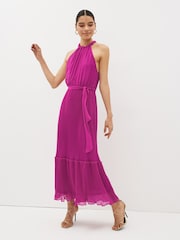 Emme Marella Pink Sleevless Draped Maxi Dress - Image 3 of 5