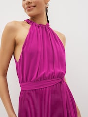 Emme Marella Pink Sleevless Draped Maxi Dress - Image 4 of 5
