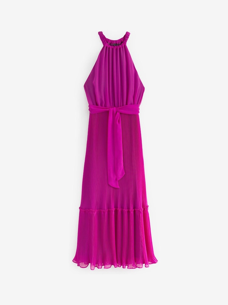 Emme Marella Pink Sleevless Draped Maxi Dress - Image 5 of 5