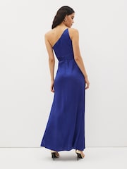Emme Marella Blue One Shoulder Twist Maxi Dress - Image 2 of 5
