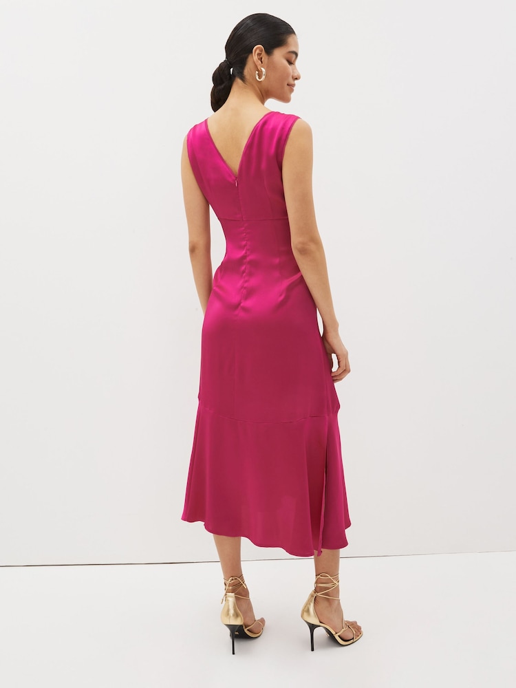 Emme Marella Pink	 V-Neck Maxi Dress - Image 2 of 6