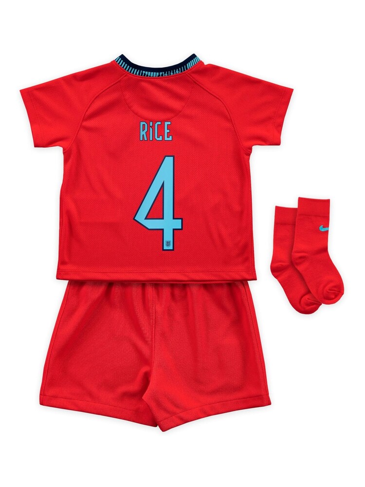Nike Red England Away Stadium Kit 2022-23 Infants - Image 3 of 3