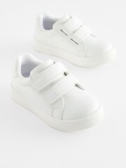 White Touch Fastening Adjustable Strap Shoes - Image 1 of 6