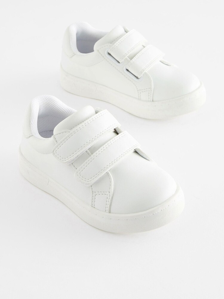 White Touch Fastening Adjustable Strap Shoes - Image 1 of 6