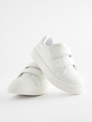White Touch Fastening Adjustable Strap Shoes - Image 3 of 6