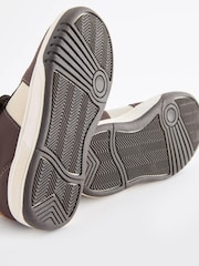 Brown/White Standard Fit (F) Strap Touch Fastening Trainers - Image 6 of 6