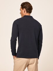 Hackett London Mens Long Sleeve Polo Shirt - Image 2 of 5