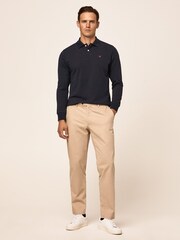 Hackett London Mens Long Sleeve Polo Shirt - Image 3 of 5