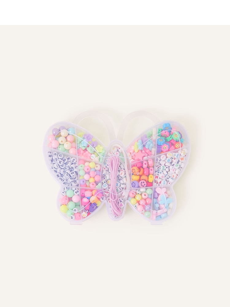 Angels By Accessorize Pink Butterfly Make Your Own Beaded Jewellery Set - Image 1 of 2