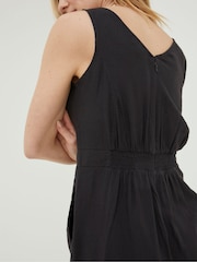 FatFace Black Linen Blend Aderyn Jumpsuit - Image 4 of 4