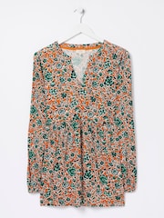 FatFace Orange Poppy Sketch Floral Tunic - Image 5 of 5