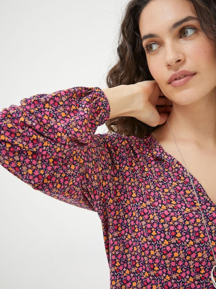 FatFace Red Poppy Retro Ditsy Tunic - Image 4 of 4