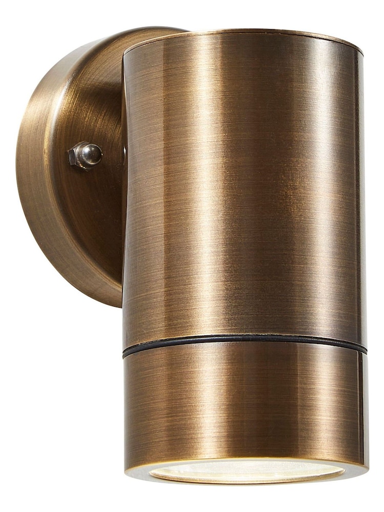 BHS Bronze Brac Solid Brass 1LT Up or Down GU10 Wall Light - Image 1 of 3