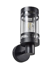 BHS Black Gada 1LT E27 Outdoor Wall Light With Mesh Insert - Image 2 of 3