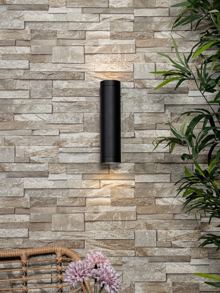 BHS Black Morro Long 2LT GU10 Wall Light - Image 1 of 5