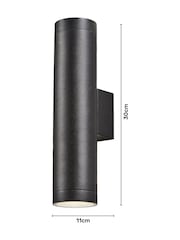 BHS Black Morro Long 2LT GU10 Wall Light - Image 4 of 5