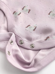 Multi Character Baby Short Sleeve 100% Cotton Bodysuits 7 Pack - Image 5 of 6