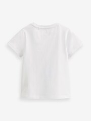 White Parkinson's Charity Next Print T-Shirt (3-16yrs) - Image 5 of 5