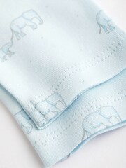 Pale Blue 7 Pack Long Sleeve Baby Bodysuits - Image 5 of 7