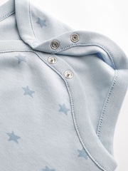 Blue Bear Baby 100% Cotton Long Sleeve Bodysuits 4 Pack - Image 5 of 7