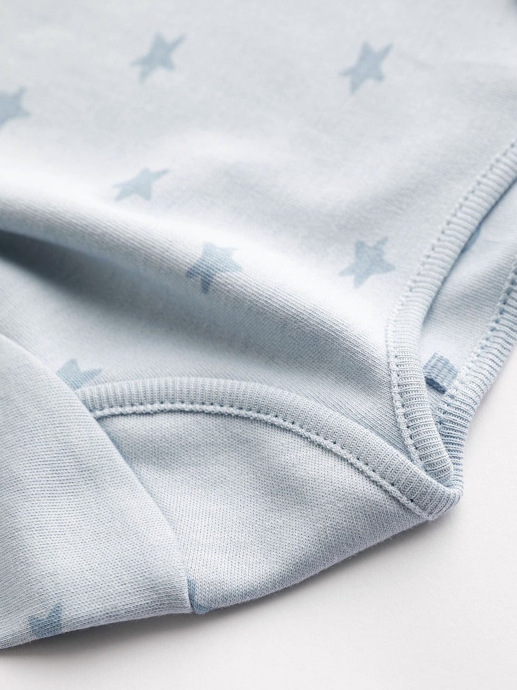 Blue Bear Baby 100% Cotton Long Sleeve Bodysuits 4 Pack - Image 7 of 7