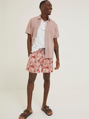 FatFace Trevose Badeshorts mit Blattmuster - Bild 4 von 5