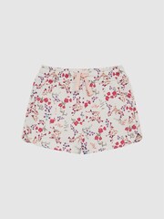 Reiss Pink Print Harper 9-12 yrs Relaxed Floral Printed Shorts - Image 2 of 6