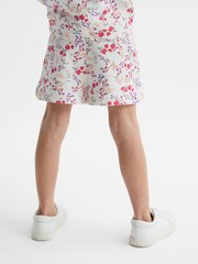 Reiss Pink Print Harper 9-12 yrs Relaxed Floral Printed Shorts - Image 5 of 6