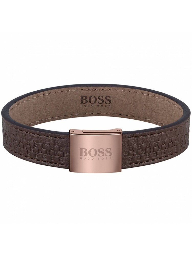 BOSS Brown Ladies Jewellery Signature Bracelet - Image 1 of 2