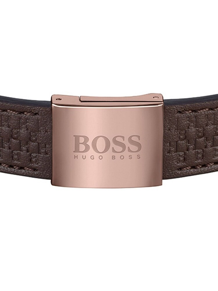 BOSS Brown Ladies Jewellery Signature Bracelet - Image 2 of 2