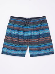 FatFace Blue Trevose Scribble Swim Shorts - Image 5 of 5