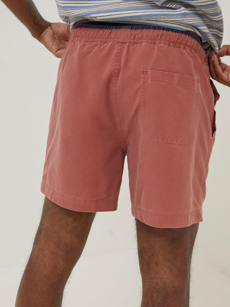 FatFace Orange Trevose Plain Swim Shorts - Image 2 of 4