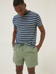 FatFace Green Trevose Plain Swim Shorts - Image 1 of 4