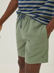 FatFace Green Trevose Plain Swim Shorts - Image 3 of 4