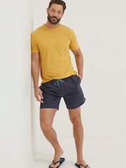 FatFace Blue Trevose Plain Swim Shorts - Image 3 of 5