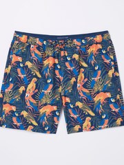 FatFace Blue Trevose Parrot Swim Shorts - Image 6 of 6