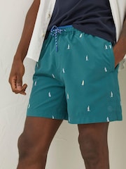 FatFace Green Trevose Boat Swim Shorts - Image 1 of 5