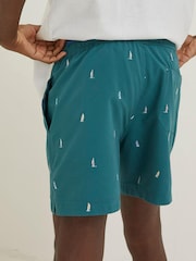 FatFace Green Trevose Boat Swim Shorts - Image 2 of 5