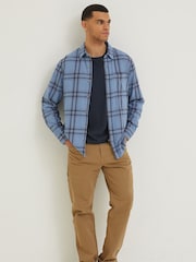 FatFace Blue Ockley Ombre Check Shirt - Image 1 of 4