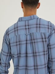 FatFace Blue Ockley Ombre Check Shirt - Image 2 of 4