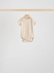 Neutrale Farbe - Baby Essential Kurzarm-Bodysuits im 5er-Pack - Bild 7 von 12