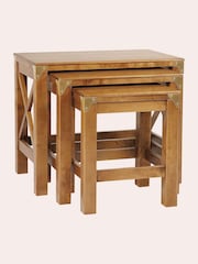 Laura Ashley Honey Gold Balmoral Nest of Table - Image 2 of 4