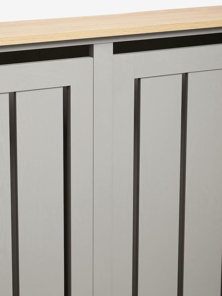 Dove Grey Oak Effect Malvern Radiator Cover - Image 2 of 6