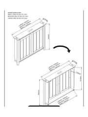 Cream Oak Effect Malvern Radiator Cover - Image 4 of 7