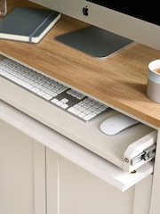 Cream Malvern Oak Effect Sideboard Desk - Image 2 of 8