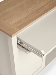 Cream Malvern Oak Effect Sideboard Desk - Image 6 of 8